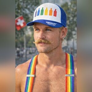 Absolut Vodka Gay Pride Trucker Snap Back Hat